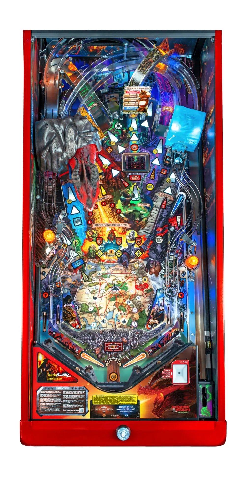 Dungeons & Dragons: The Tyrant's Eye Limited Edition playfield