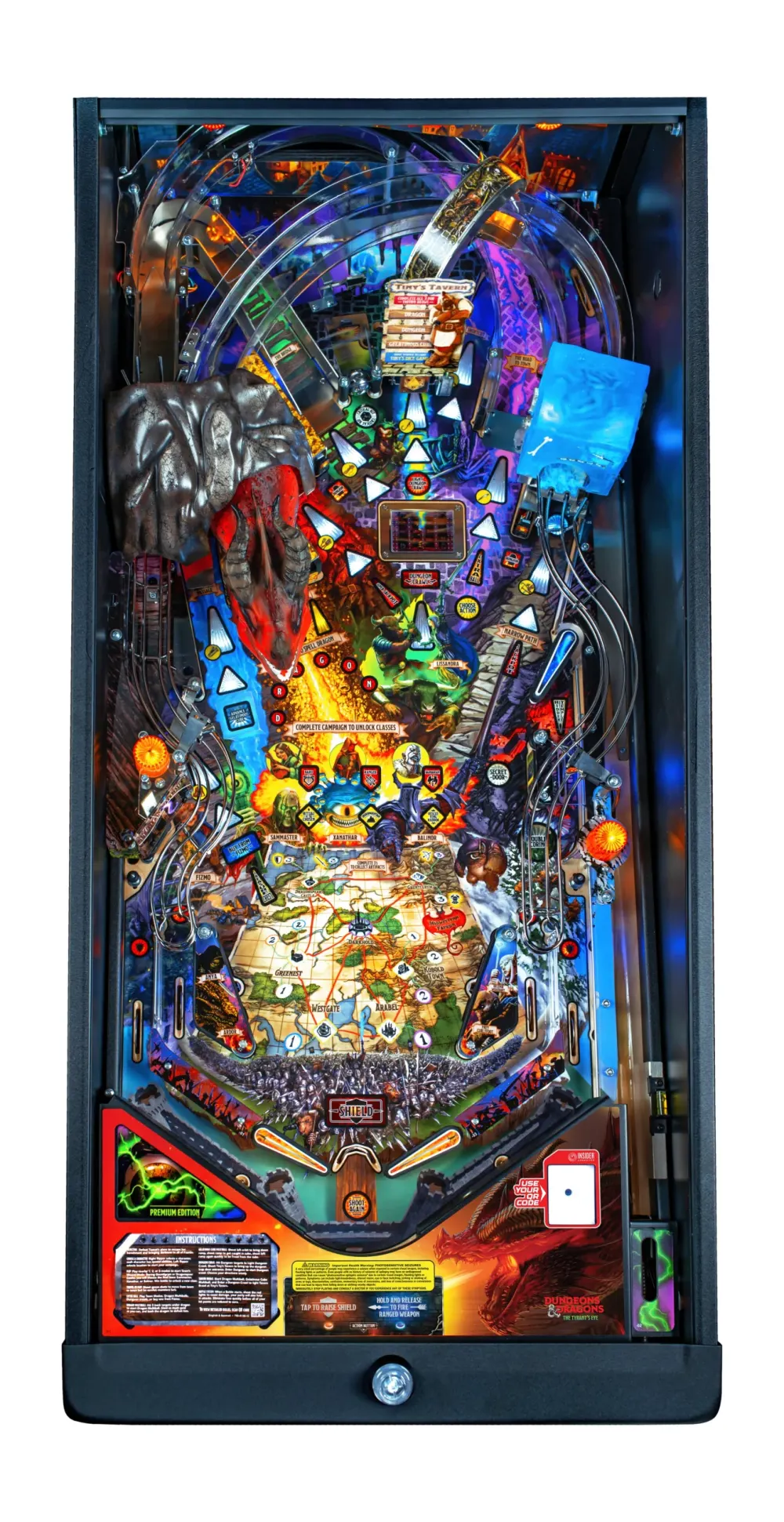 Dungeons & Dragons: The Tyrant's Eye Premium Edition playfield