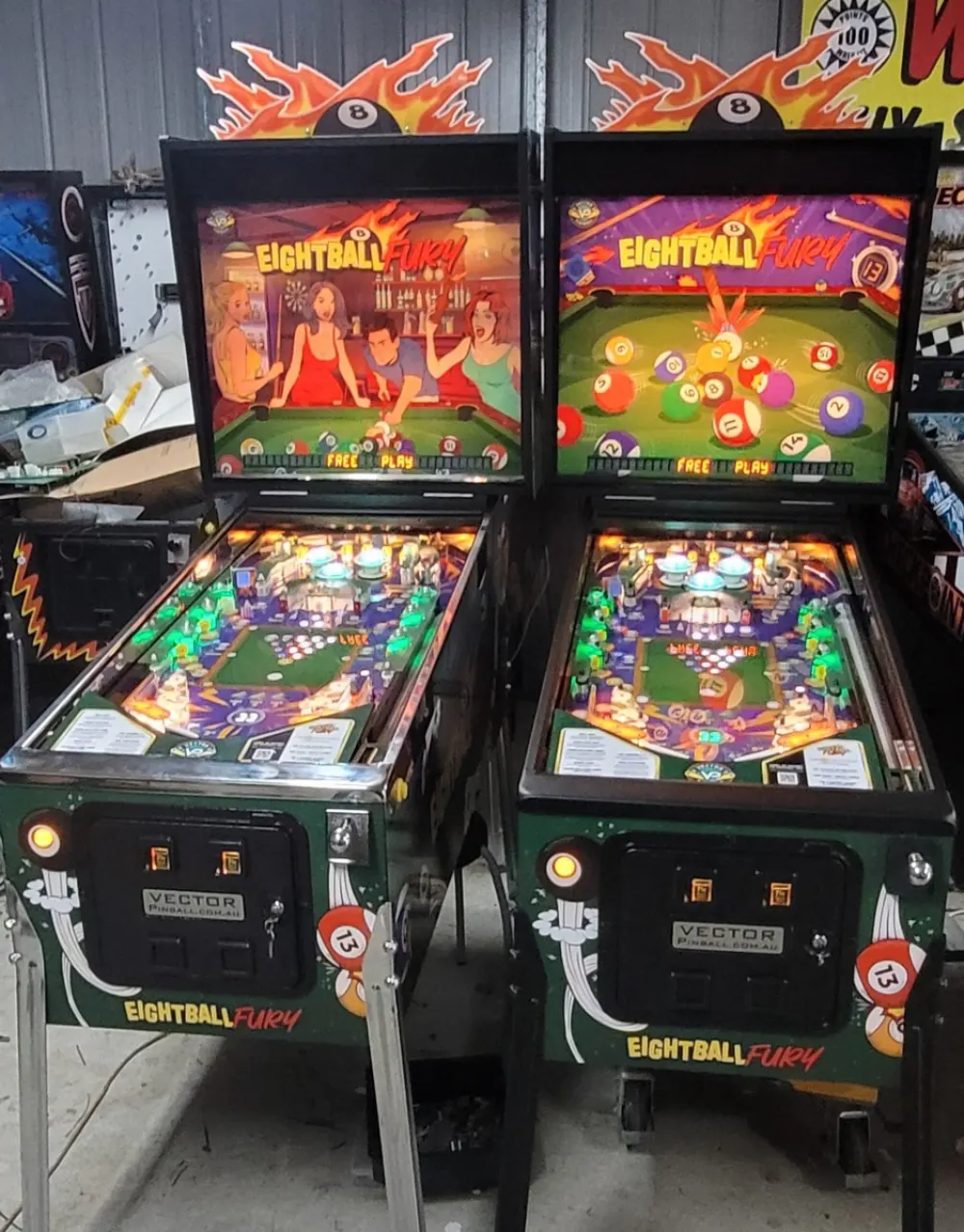 Eight Ball Fury Pinball Official playfield photo