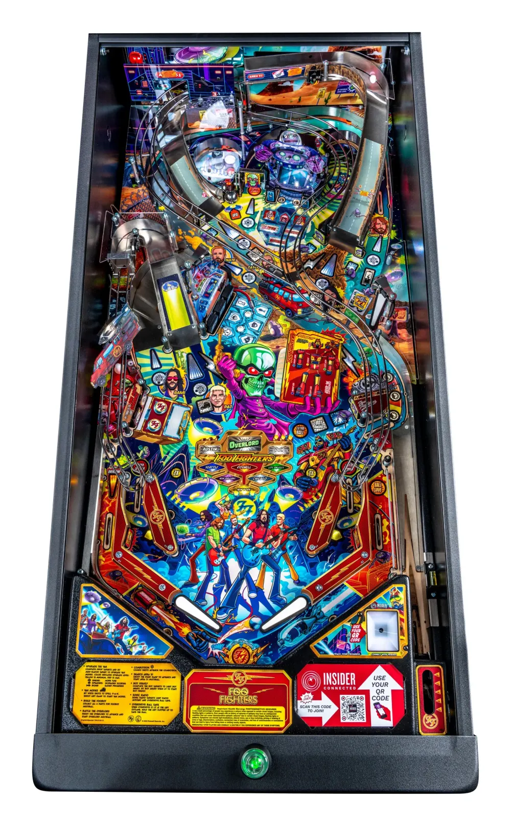 Foo Fighters Pro Edition playfield