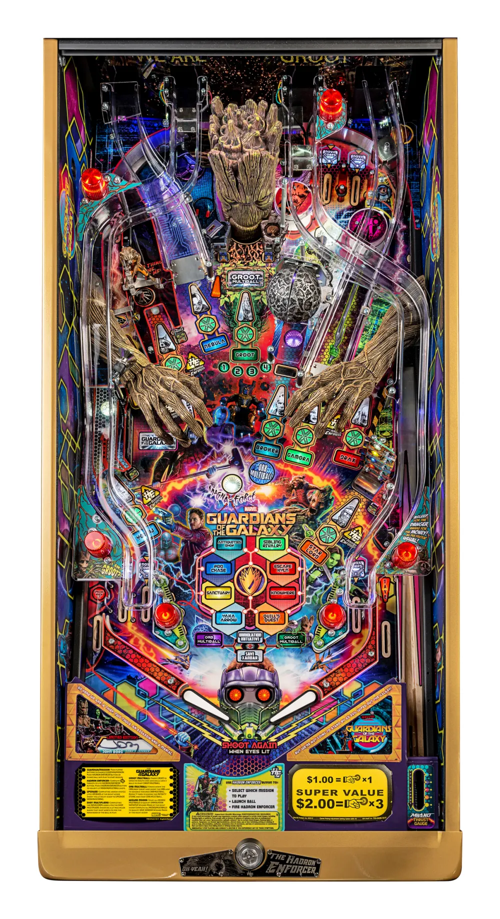 Guardians of the Galaxy Limited Edition playfield