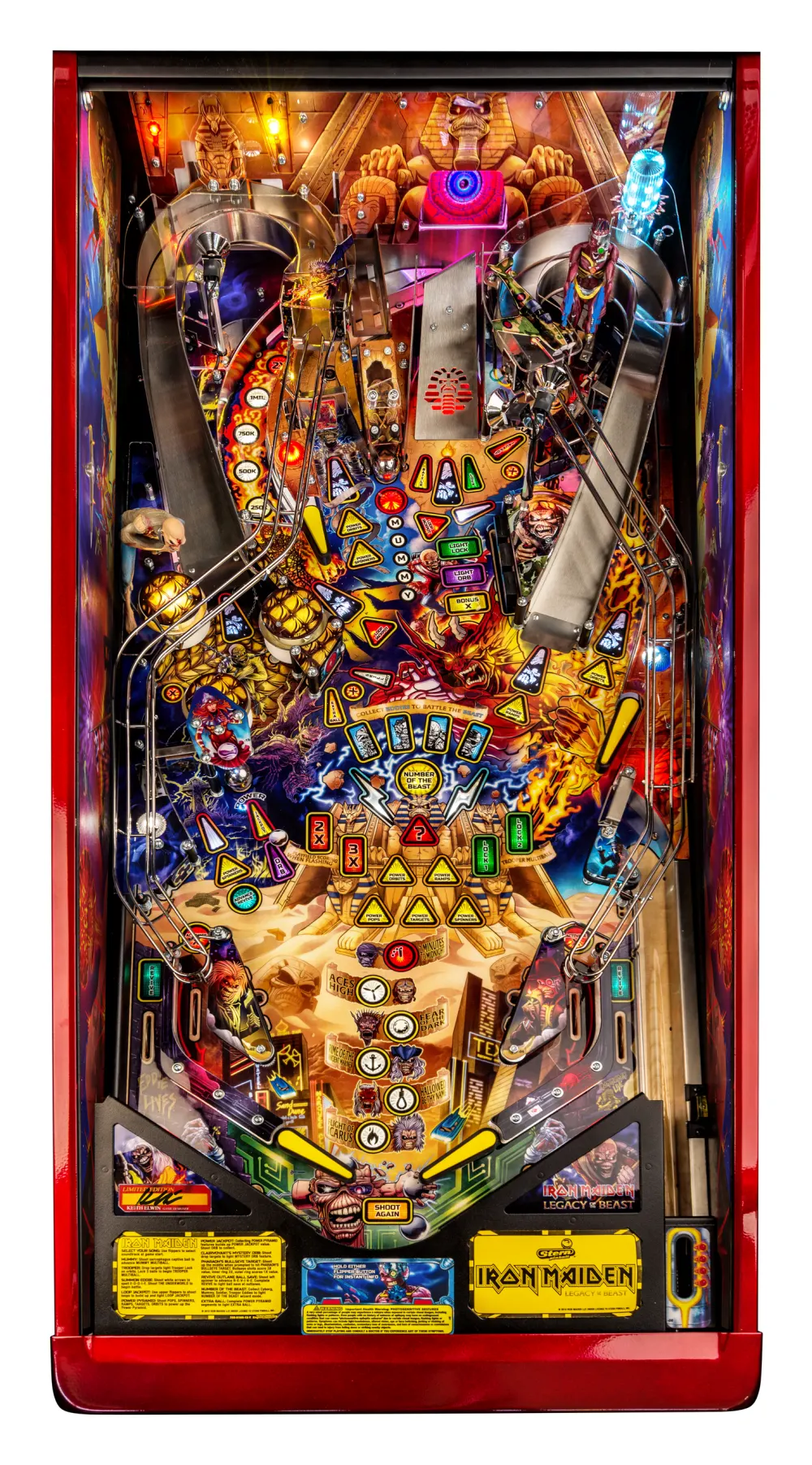 Iron Maiden: Legacy of the Beast Limited Edition playfield