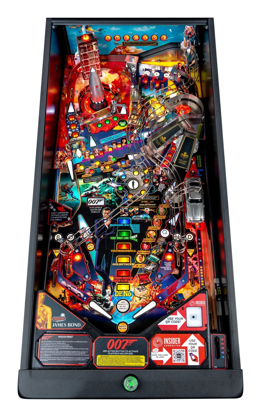 James Bond 007 60th Anniversary Pro Edition playfield