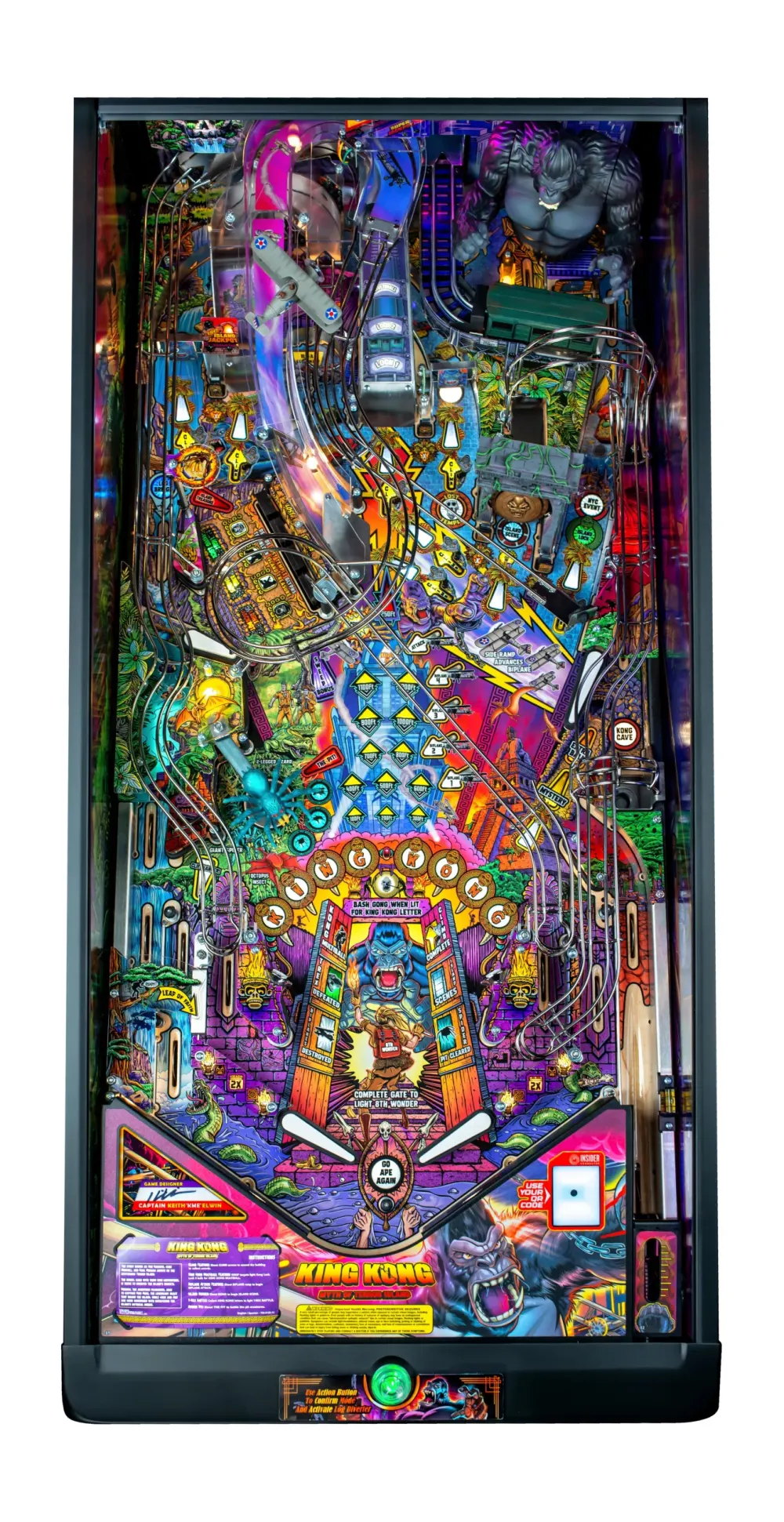 King Kong: Myth of Terror Island Limited Edition playfield