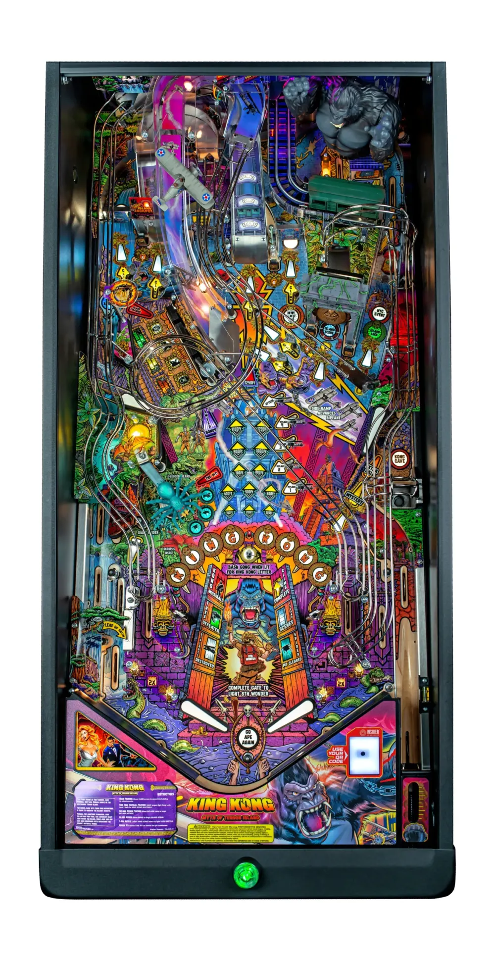 King Kong: Myth of Terror Island Premium Edition playfield