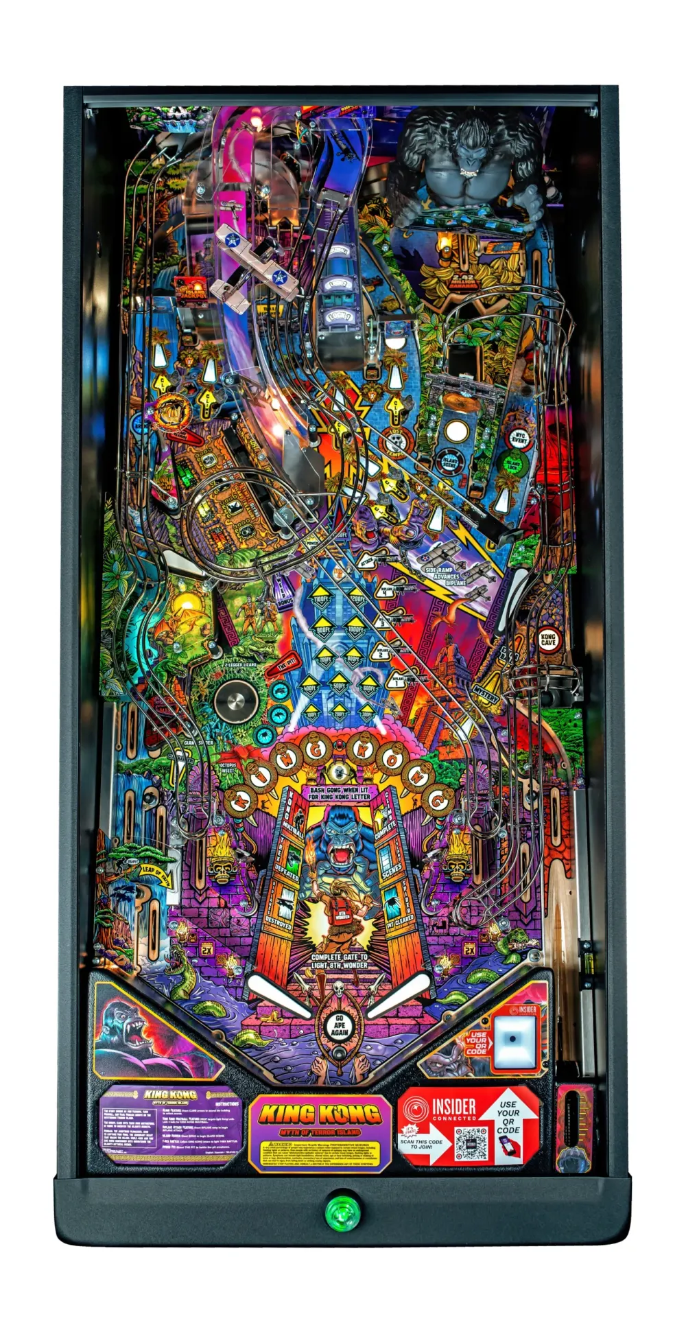 King Kong: Myth of Terror Island Pro Edition playfield