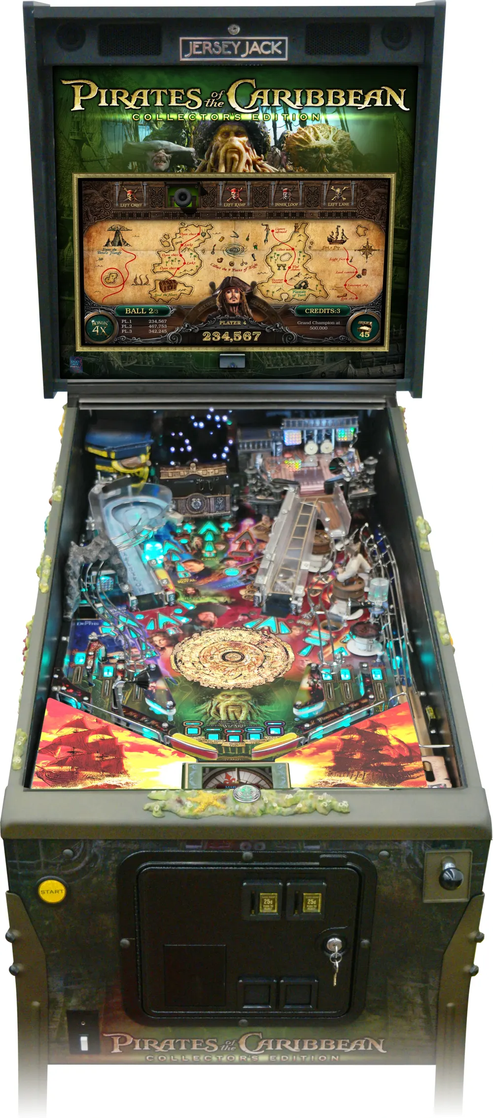 Pirates of the Caribbean Collector's Edition playfield