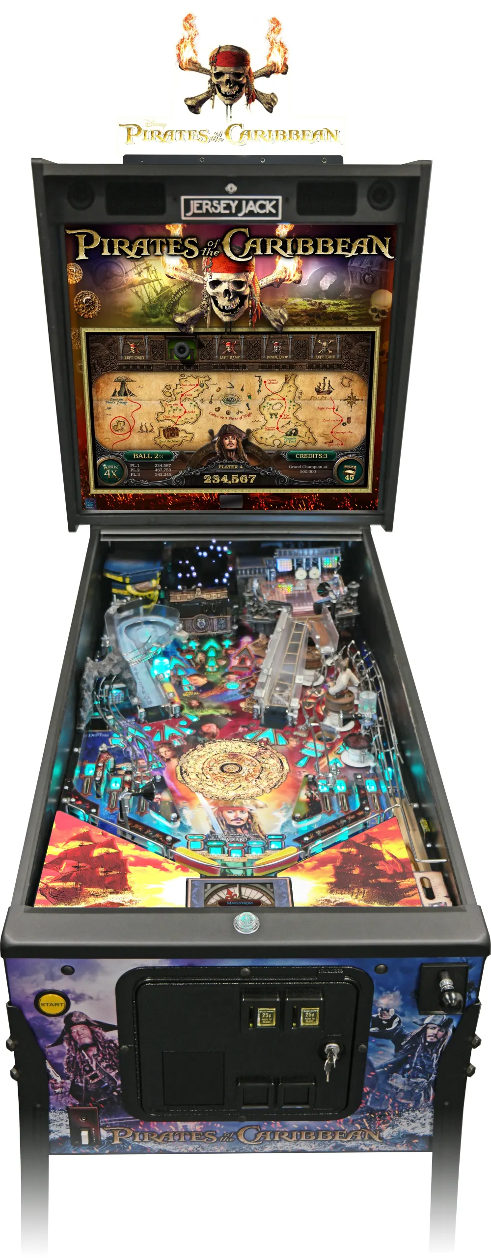 Pirates of the Caribbean Limited Edition playfield