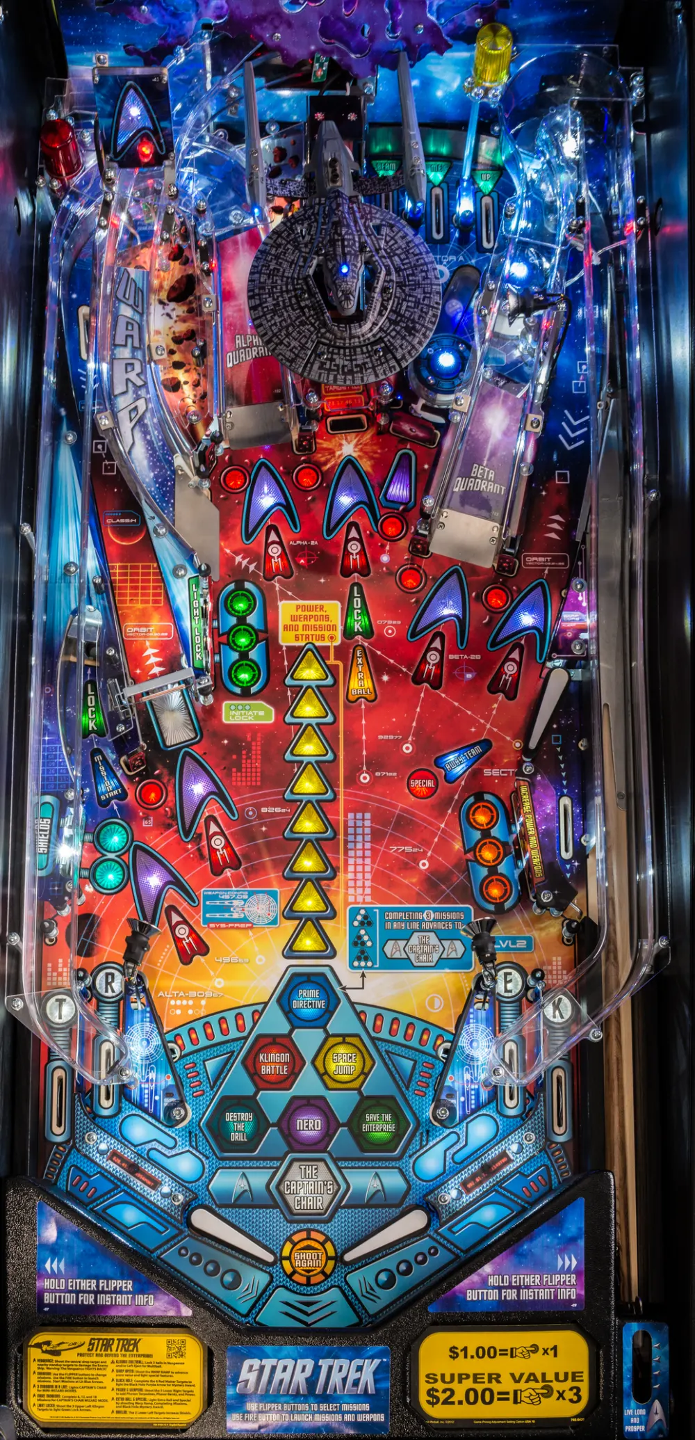 Star Trek Pro Edition playfield