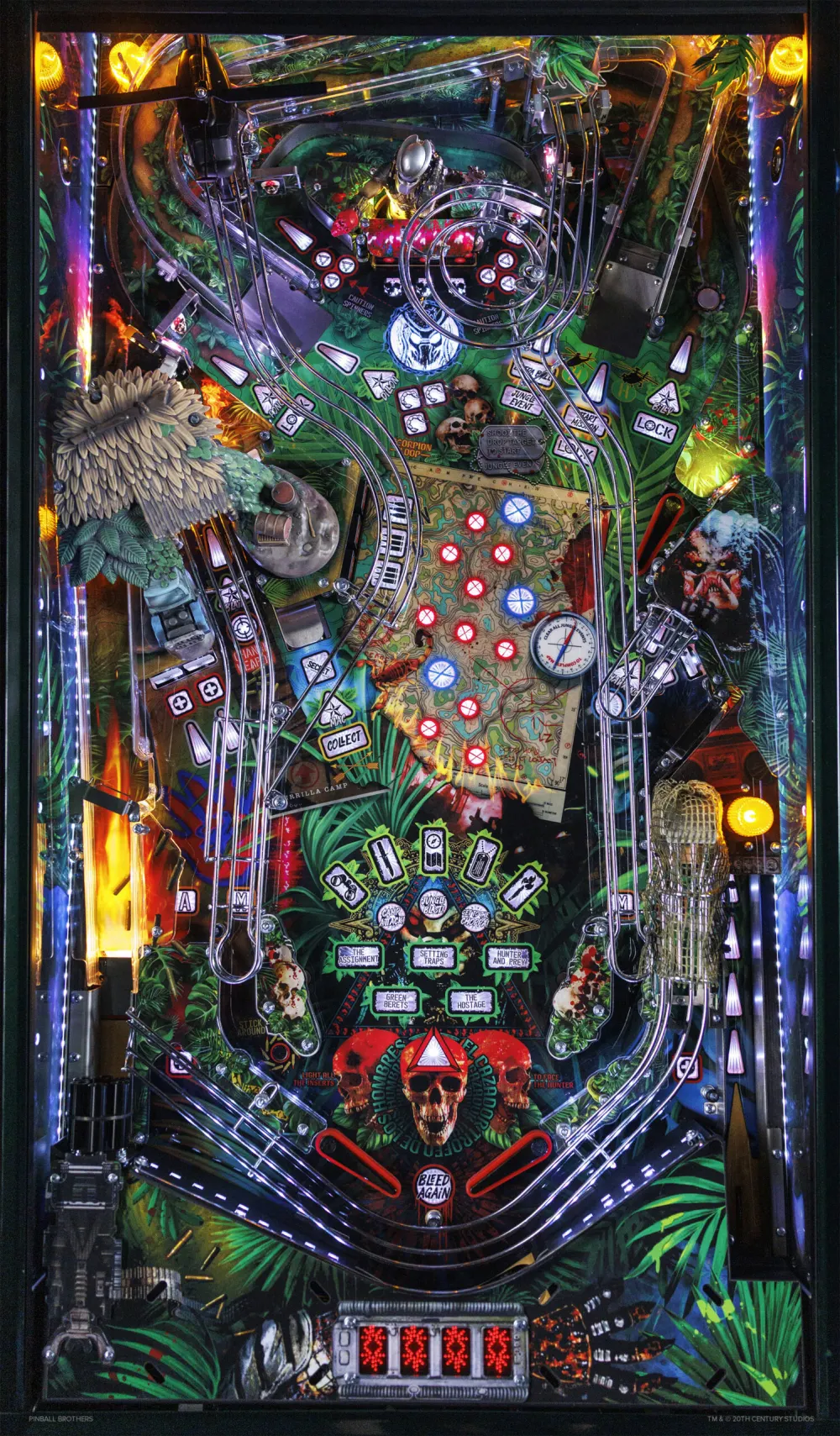 The Predator Pinball Official playfield