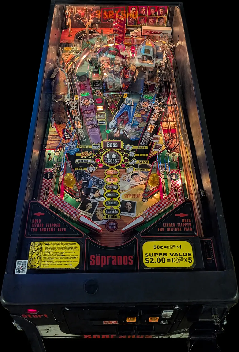 The Sopranos OPDB playfield photo