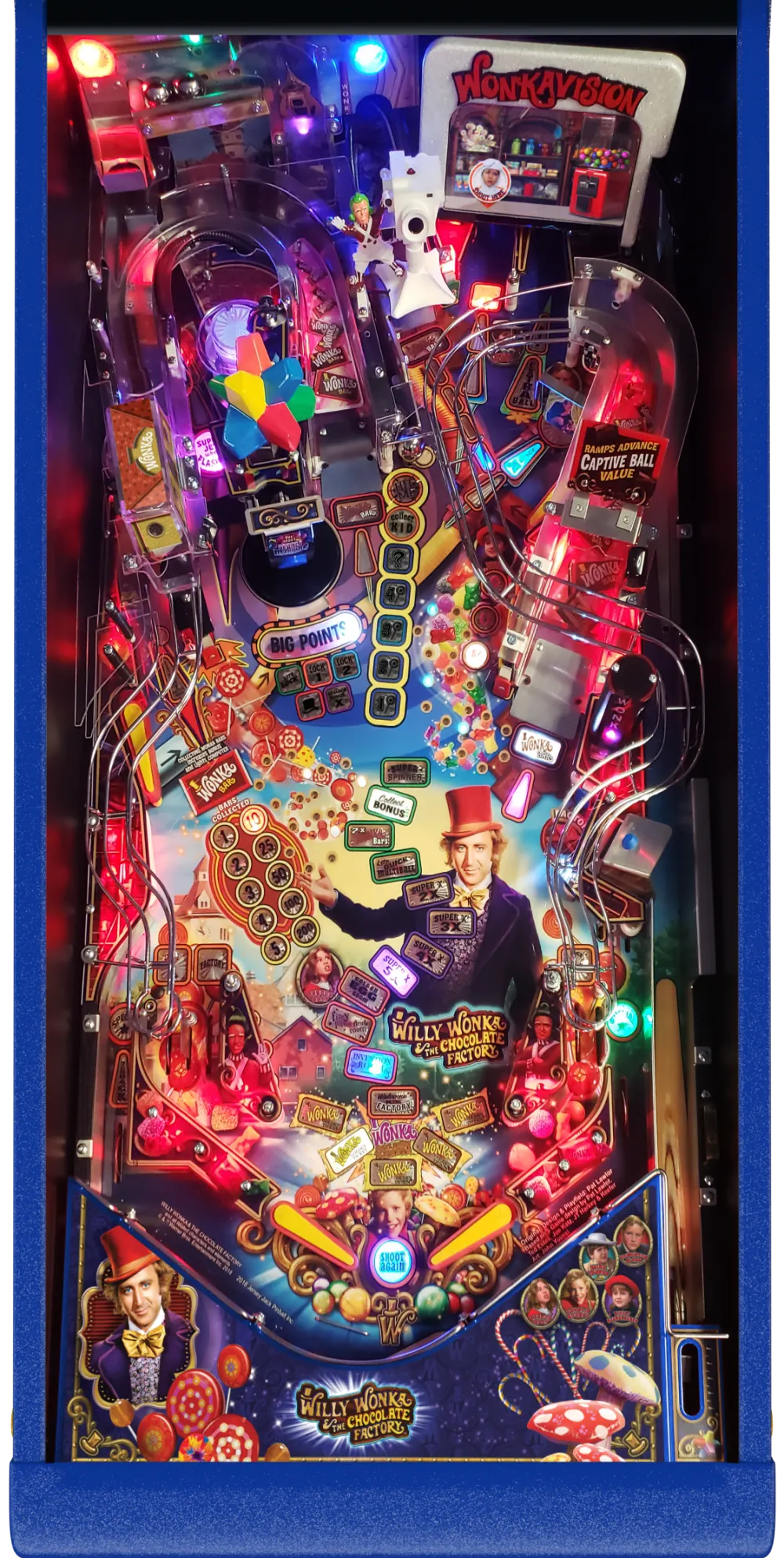 Willy Wonka & the Chocolate Factory Limited Edition playfield