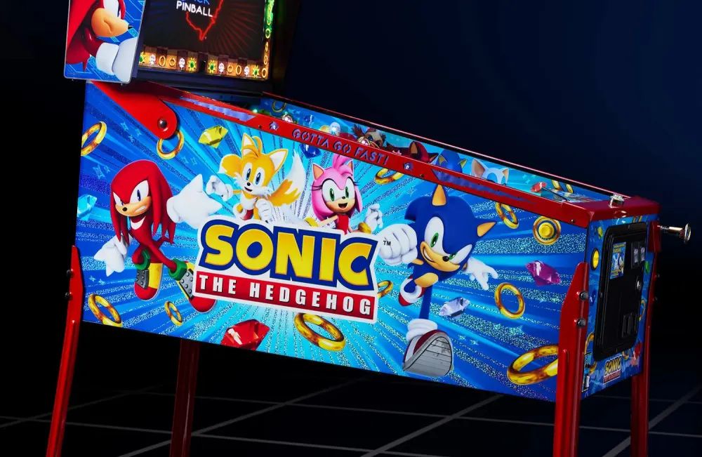 Heroes and villains Super-Sparkle cabinet artwork on the Collector's Edition