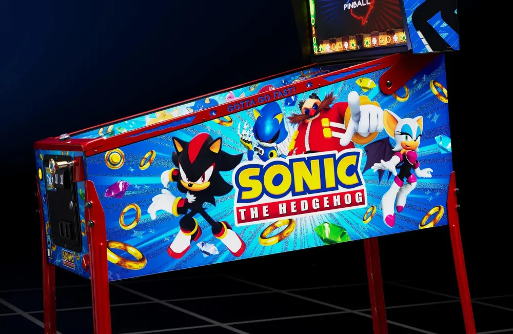 Sonic Collector's Edition cabinet artwork featuring Shadow, Rouge, and Dr. Eggman