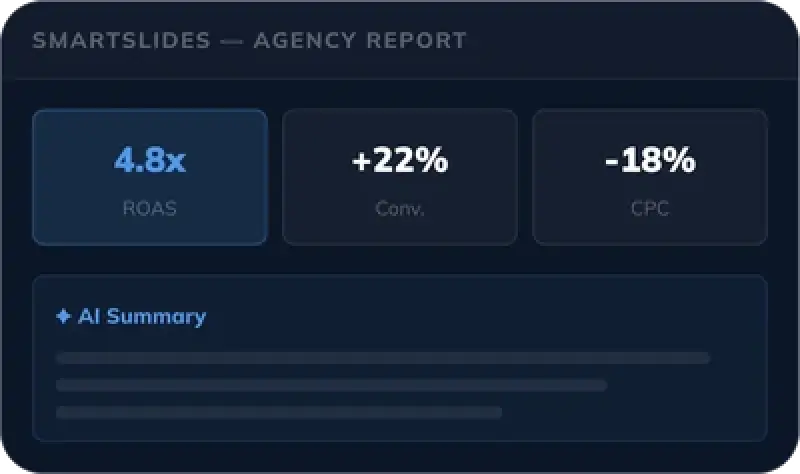 SmartSlides Agency Report