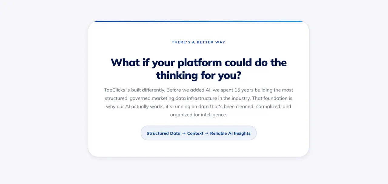 TapClicks website page