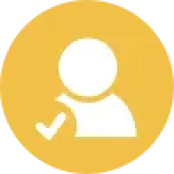 Person icon with checkmark