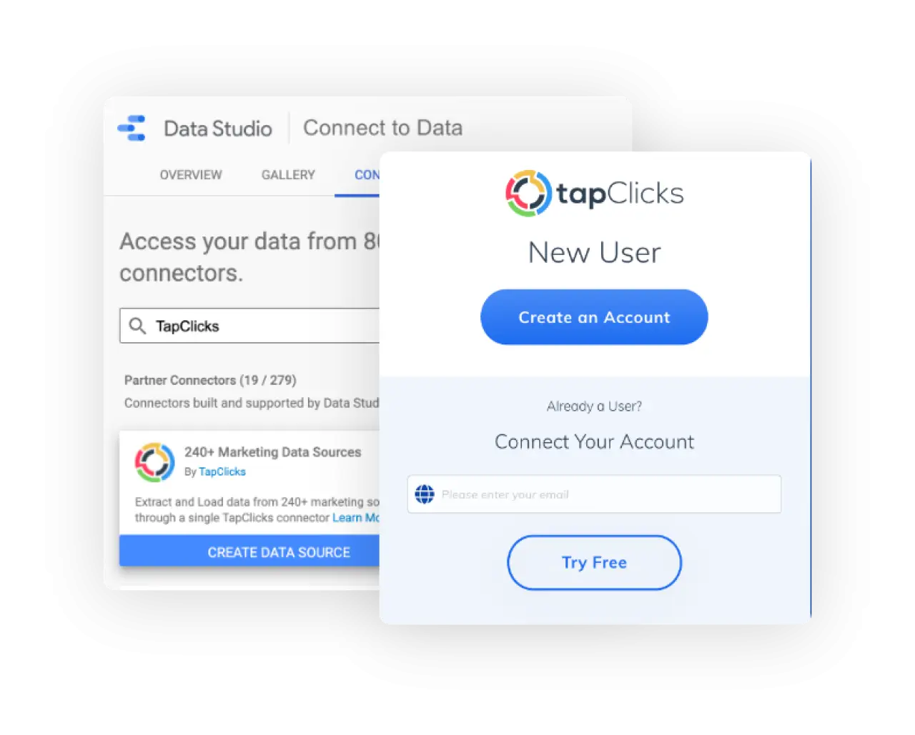 Connect to TapClicks or start a free trial