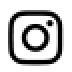 black and white Instagram logo featuring a circle inside a square with rounded corners