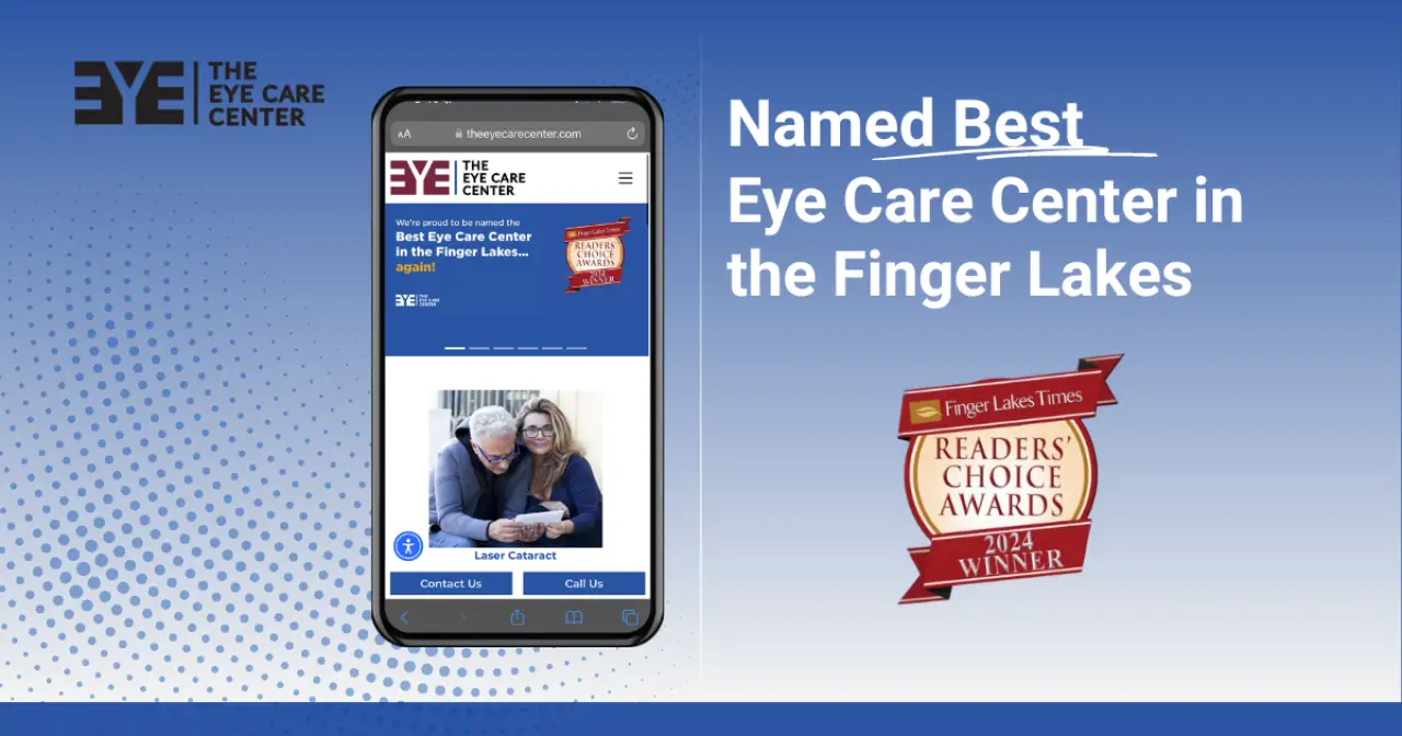 The Eye Care Center Recognized as  Best Eye Care Center in the Finger Lakes