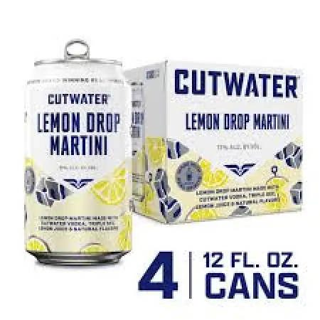 Cutwater Vodka Lemon Drop Martini 4pk 355ml