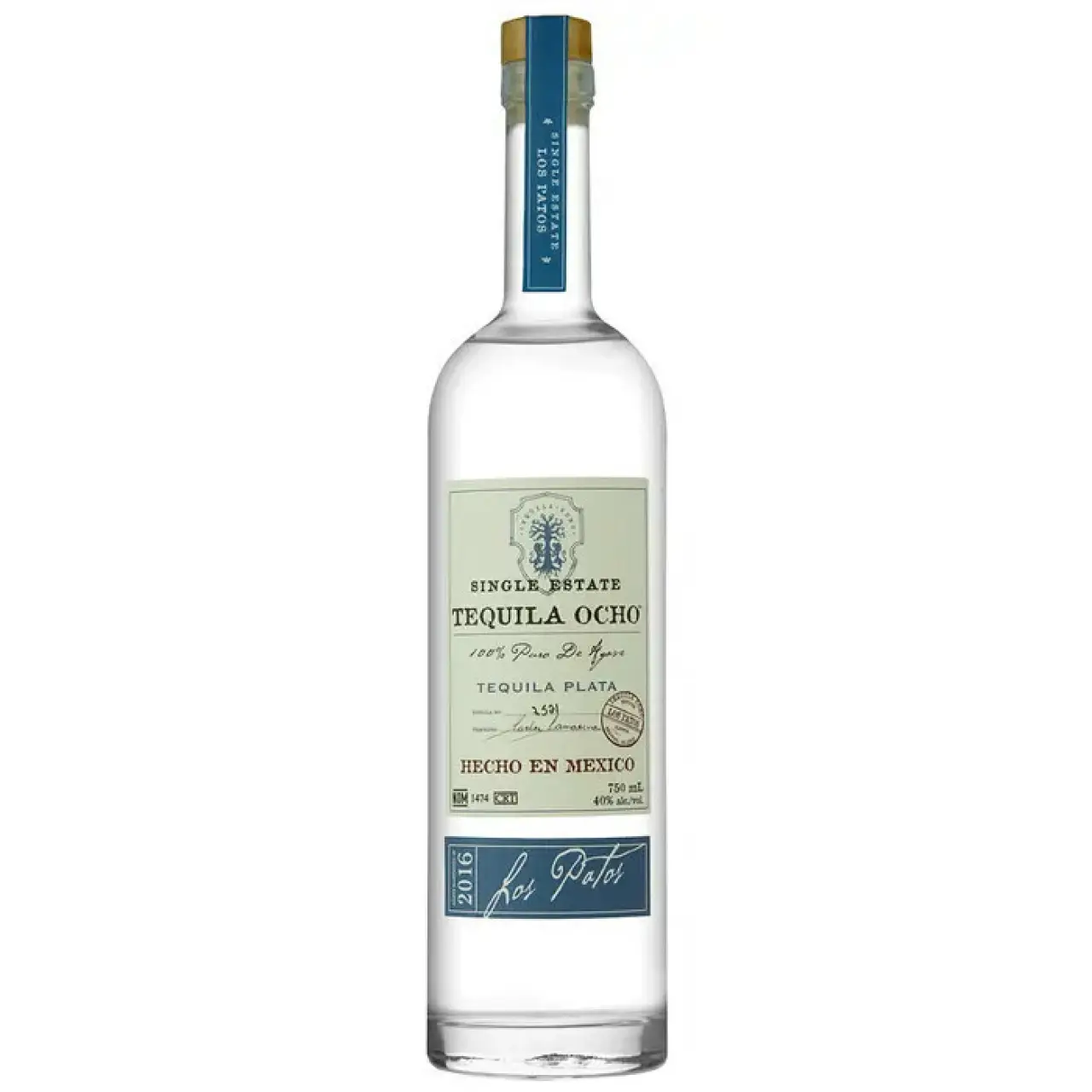 Tequila Ocho Plata 750ml