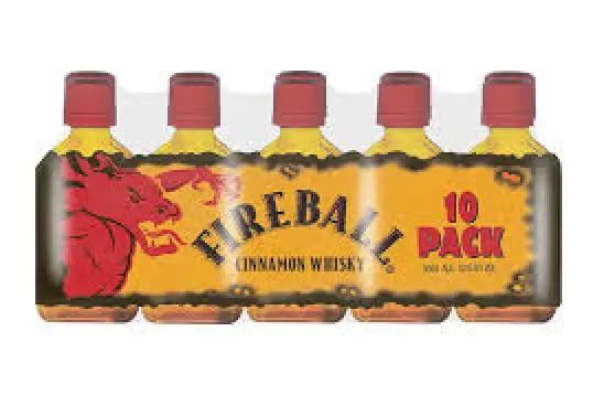 Fireball Cinnamon Whisky 10 Pack Sleeve 10 x 50ml