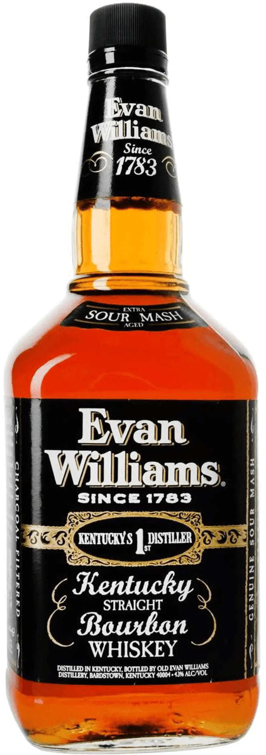 Evan Williams Black Label Kentucky Straight Bourbon Whiskey 1.75L