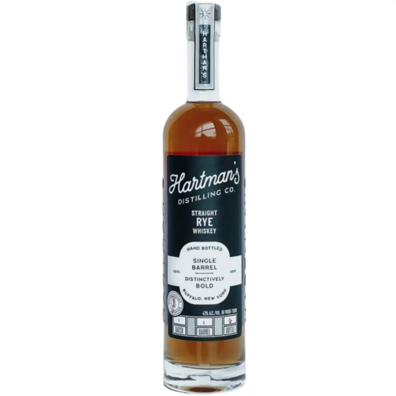 Hartman's Straight Rye Whiskey 750ml