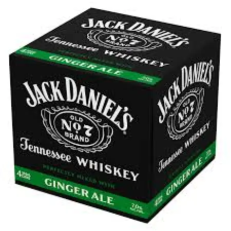 Jack Daniel's & Ginger Ale 4Pk 355ml