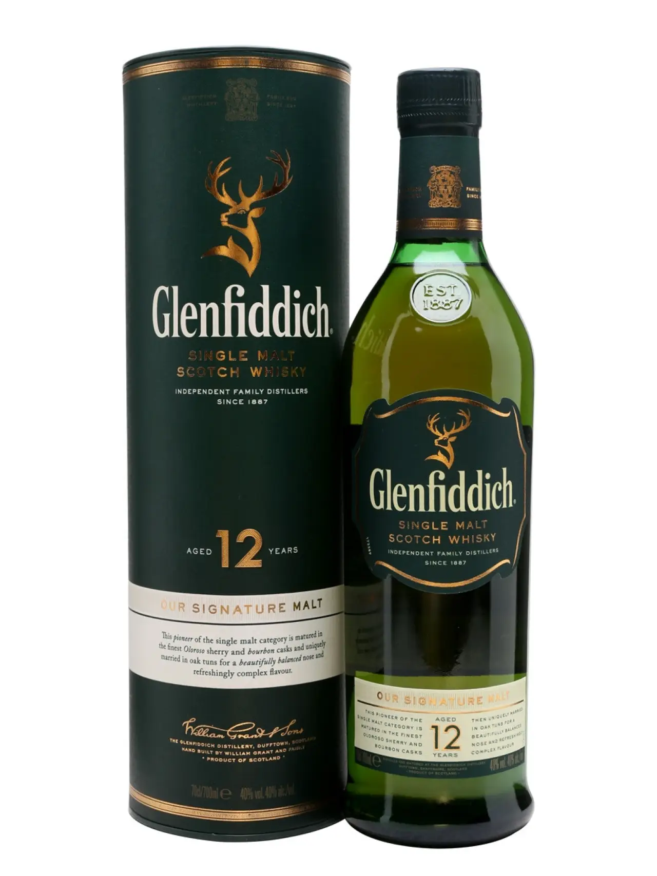 Glenfiddich 12 Year Old Single Malt Scotch Whisky 750ml