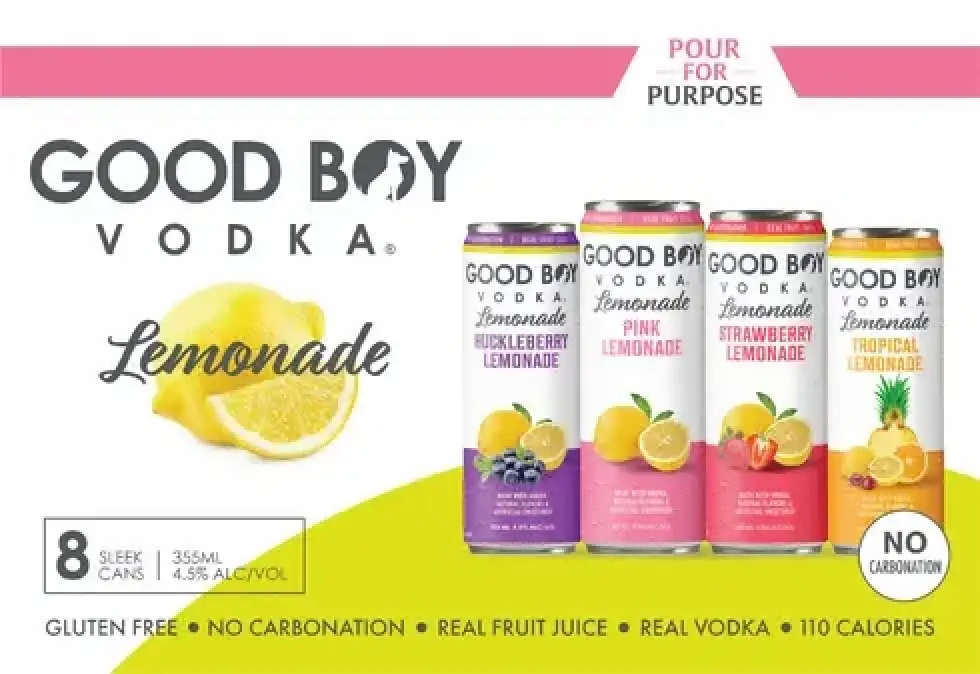 Good Boy Lemonade 8-Pack 8 x 12oz Cans