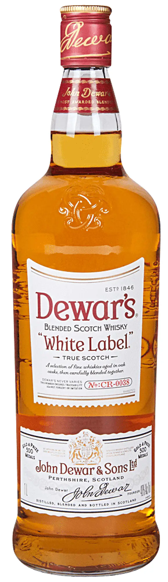 Dewar's White Label Blended Scotch Whisky 1L
