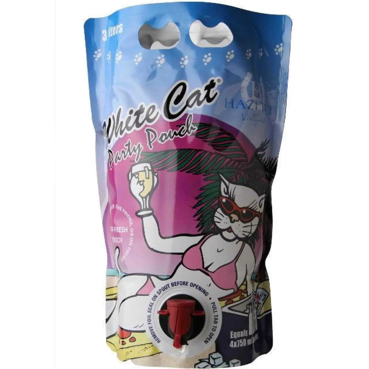 Hazlitt White Cat Pouch 3L