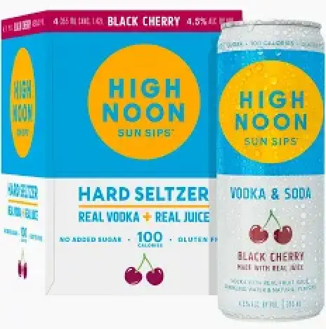 High Noon Black Cherry Vodka & Soda 4pk 4 x 355ml