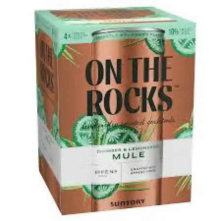 On The Rocks Cucumber & Lemongrass Mule 4 Pack 4 x 355ml
