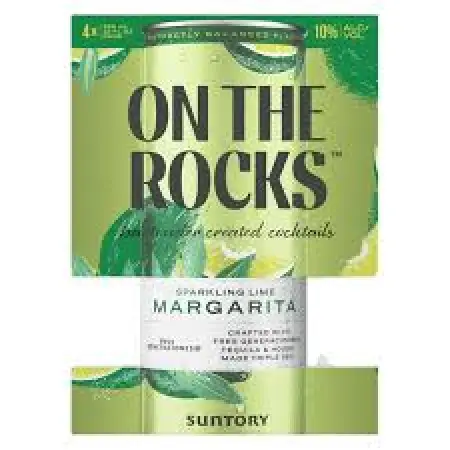 On The Rocks Sparkling Lime Margarita 4 Pack 4-355ml