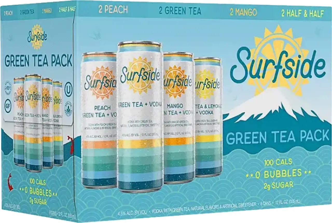 Surfside Green Tea Variety 8pk 355ml