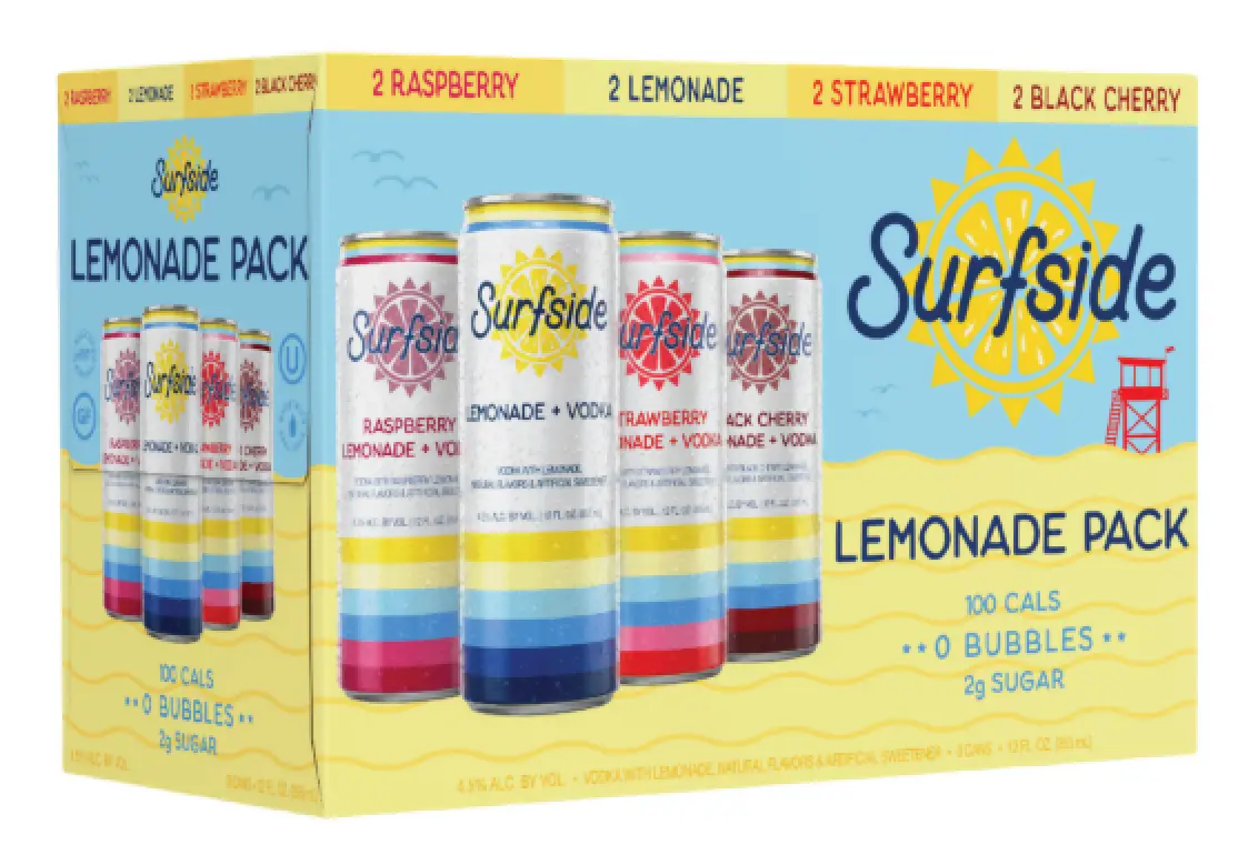 Surfside Lemonade Variety 8-pack 355ml cans