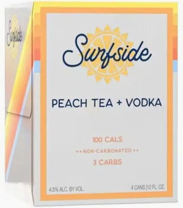 Surfside Peach Tea Vodka 4-pack 355ml cans