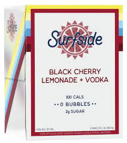 Surfside Black Cherry Lemonade Vodka 4-pack 355ml cans
