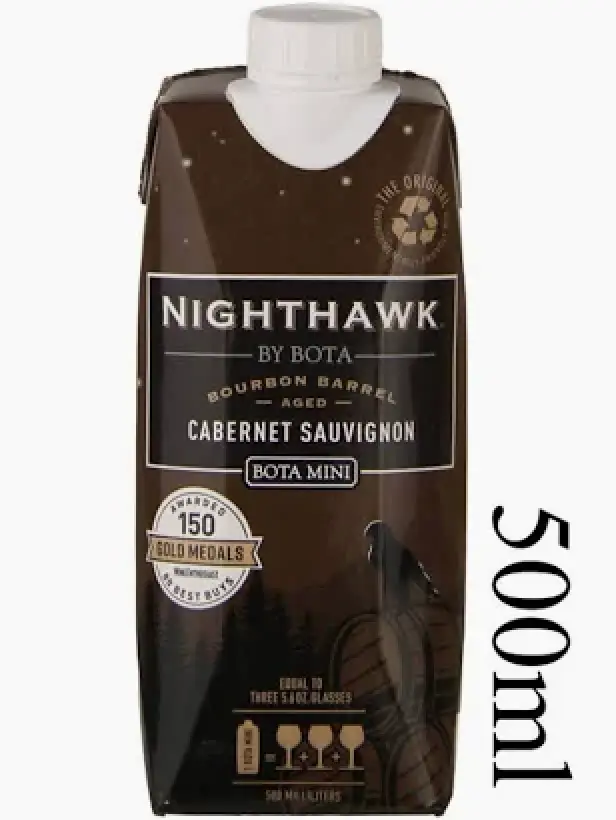 Bota Box Nighthawk Black Bourbon Barrel Aged Cabernet Sauvignon 500ml