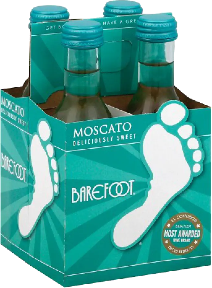 Barefoot Moscato 187ml 4pk