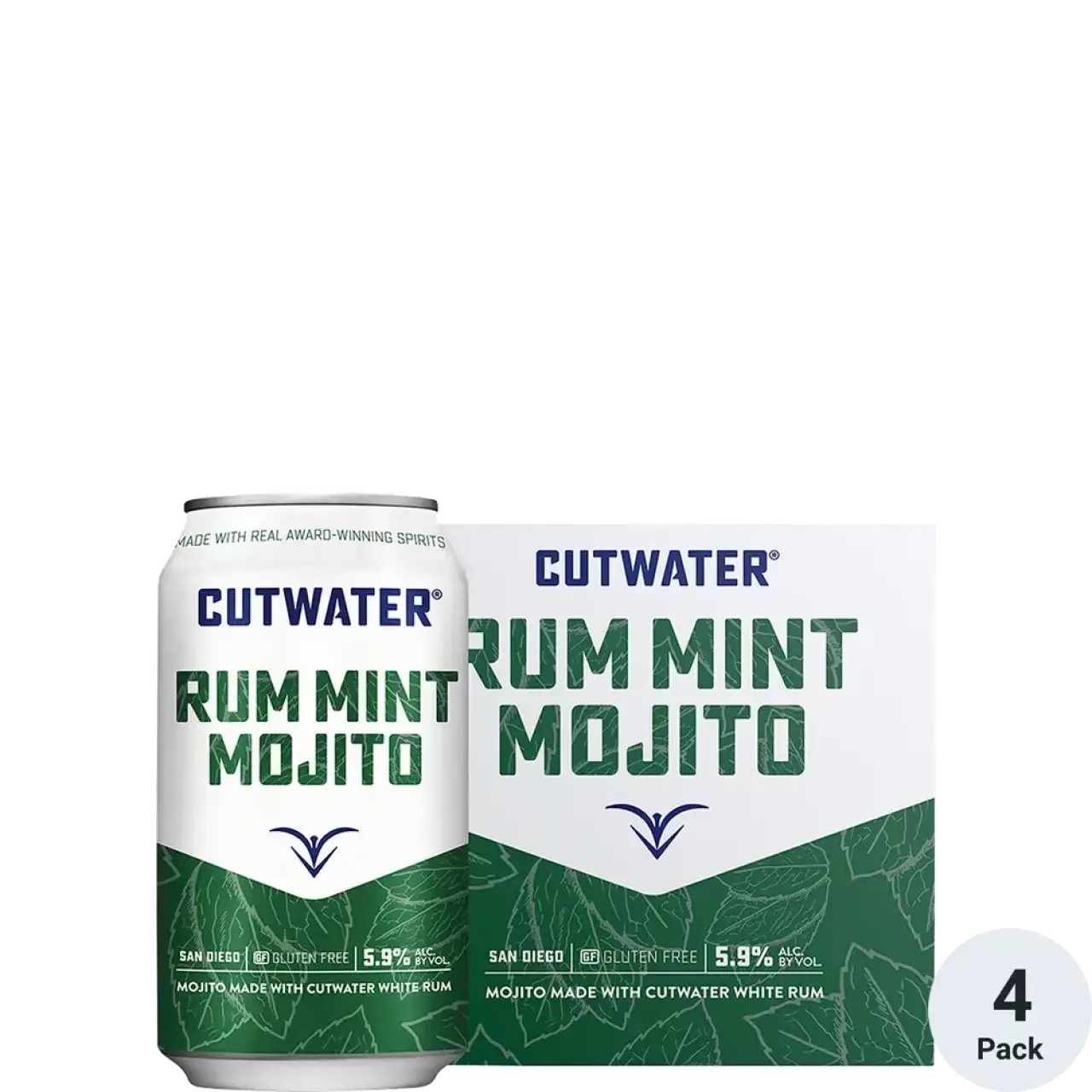 Cutwater Rum Mint Mojito Can 4pk 355ml