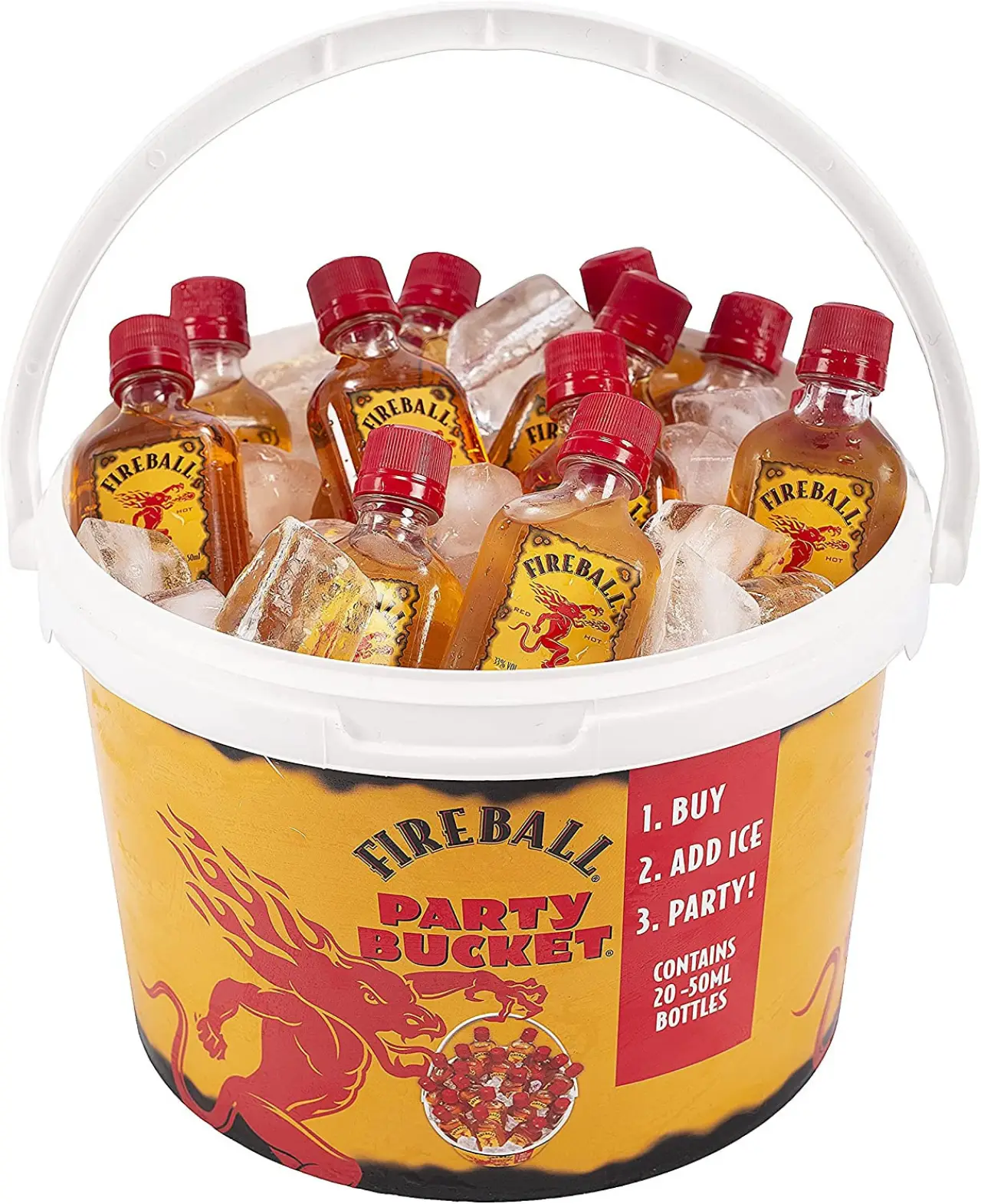 Fireball Cinnamon Whisky Party Bucket 20 x 50ml