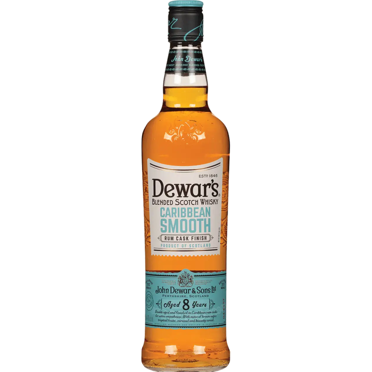 Dewar's Caribbean Smooth 8 Year Old Blended Scotch Whisky 750ml