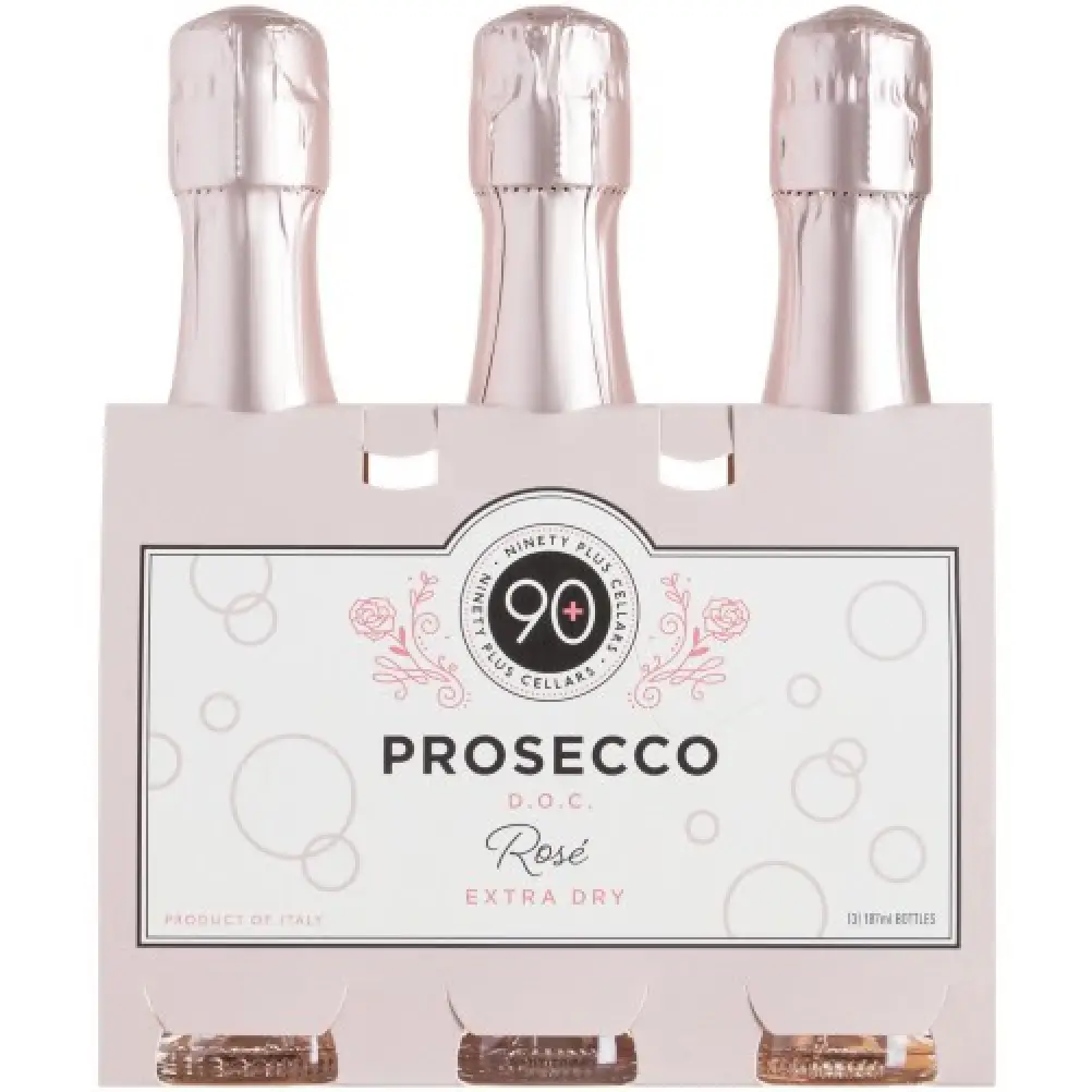 90+ PROSECCO BRUT 3@187 NINETY PLUS CELLARS