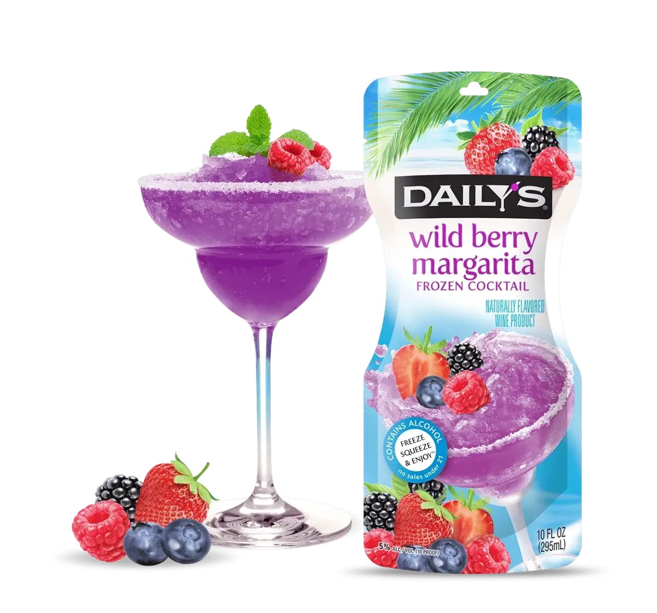 Daily's Wild Berry Margarita Frozen Cocktail Pouch 10oz