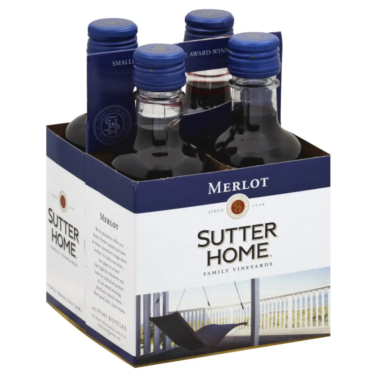 Sutter Home Merlot 4@187M