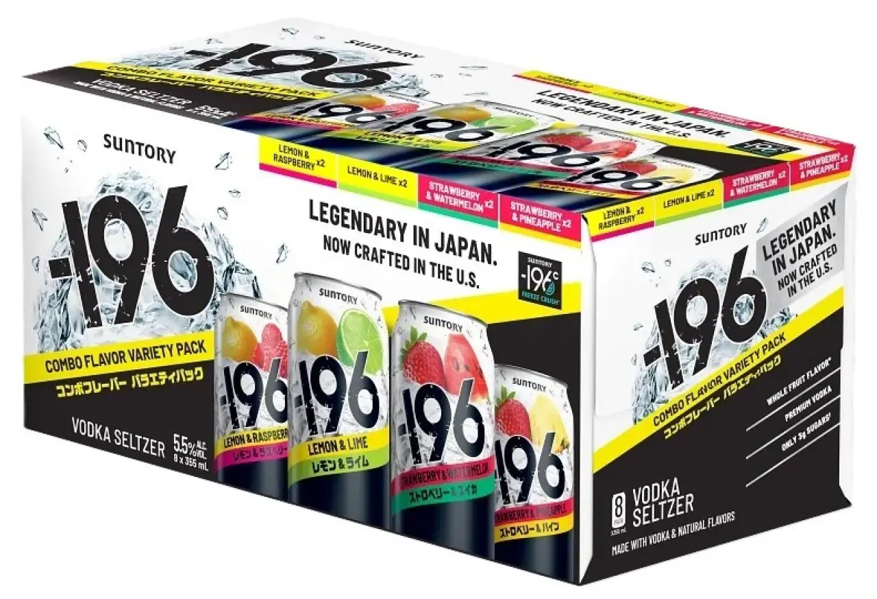 Suntory -196 Combo Crush Variety Vodka Seltzer 8PK / 8-355ml